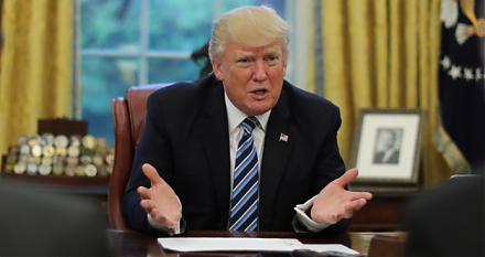 The Economist interviews President Trump and spots the keyword *reciprocity* from trade to taxation.