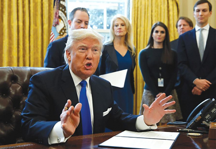 Trump imposes tariffs on steel and aluminum in a trade war with some exemptions for Canada and Mexico.