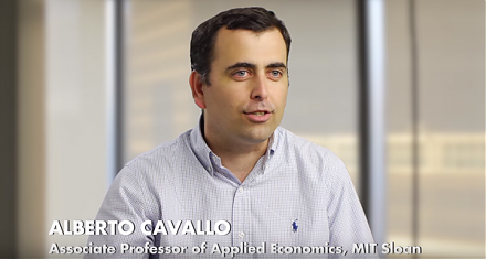 Harvard financial economist Alberto Cavallo empirically shows the recent *Amazon effect* of faster retail price adjustments.
