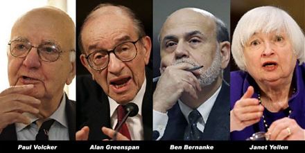 Volcker, Greenspan, Bernanke, and Yellen contribute to a Wall Street Journal op-ed on monetary policy independence.