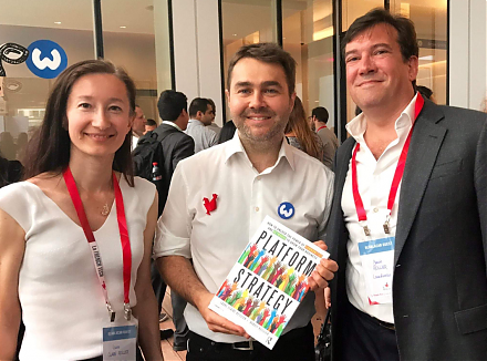 Platform enterprises leverage network effects, scale economies, and information cascades to boost exponential user growth.